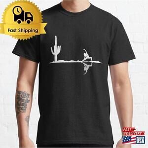 Yoga Warrior Pose Cactus Aesthetic Graphic Unisex T-Shirt